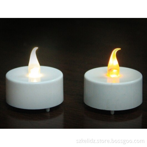 Wholesale Hotselling Flameless Battery Power LED Tea Light Flickering Amber Tealights Candles